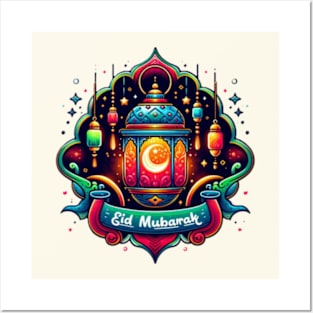 Arabesque Lantern: A Vibrant Illustration Posters and Art